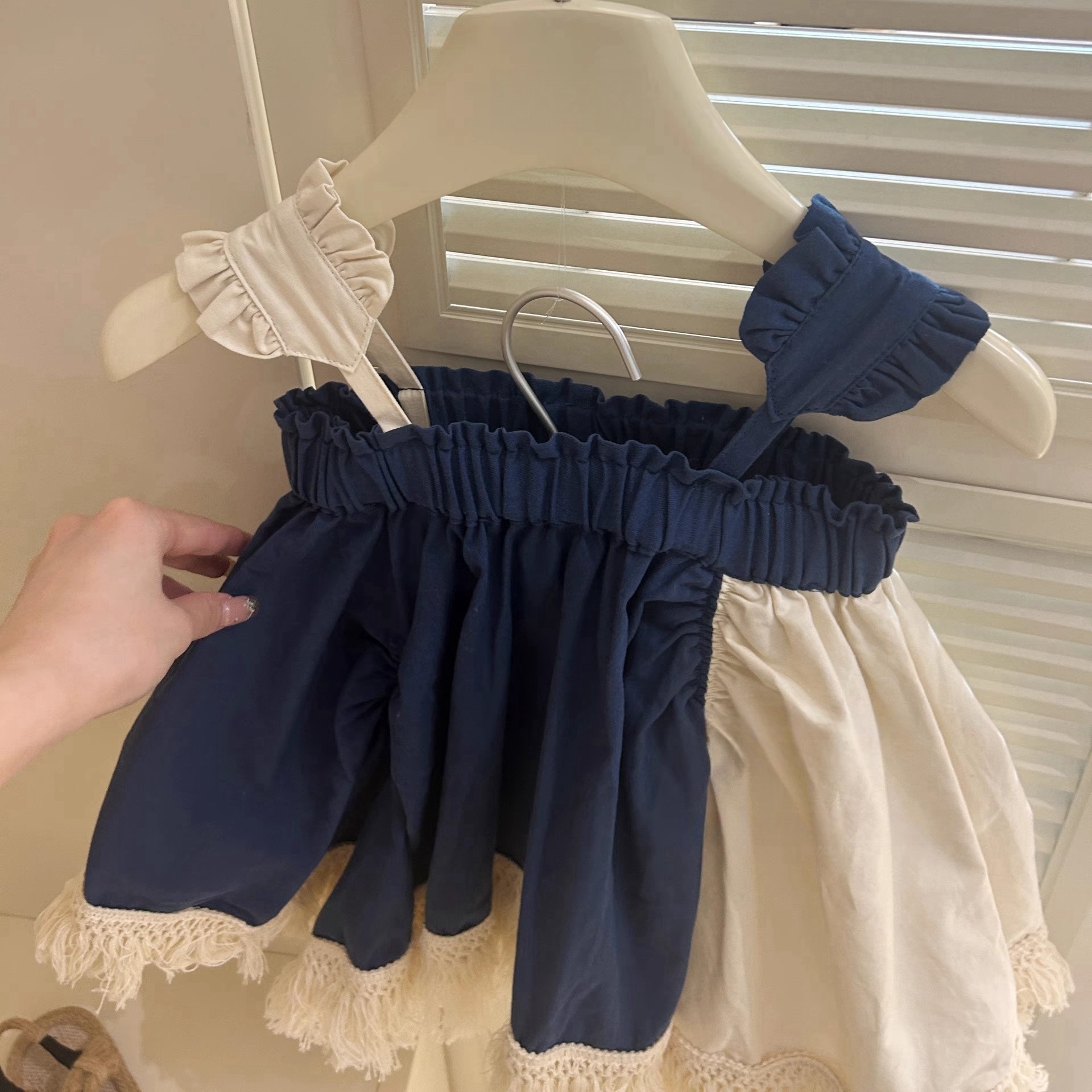 Black and Cream Frock Dress - 2