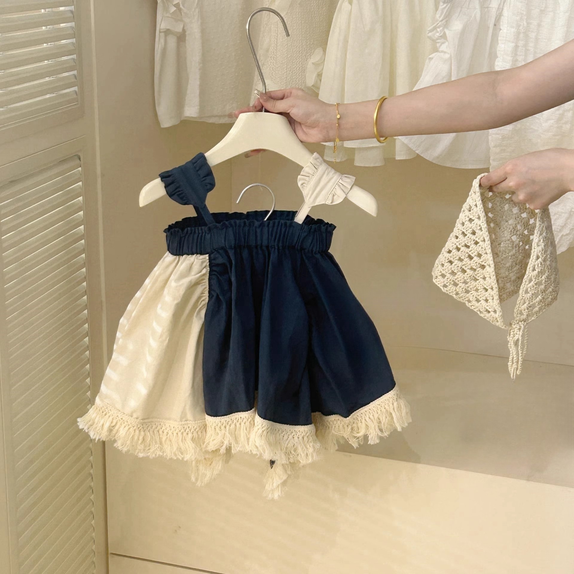 Black and Cream Frock Dress