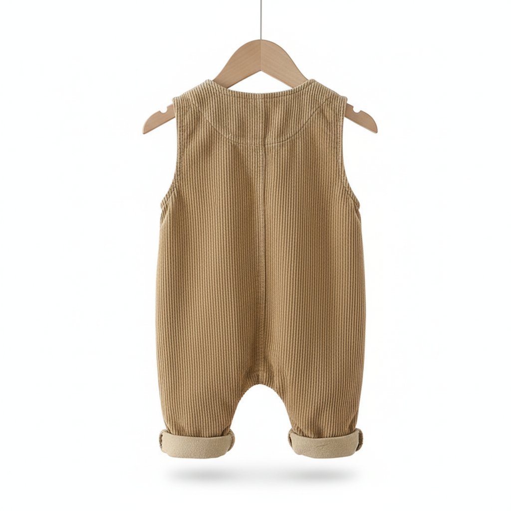 Brown Stripe Baby Romper