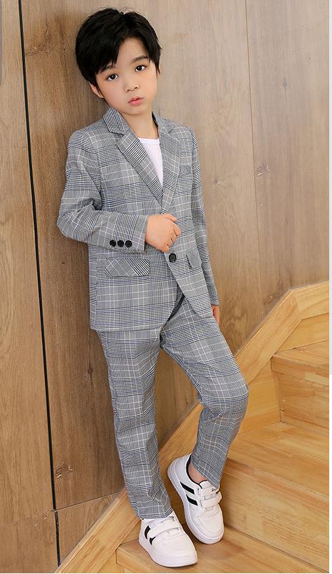 Classic Grey Blazer & Pant 2-Piece Set