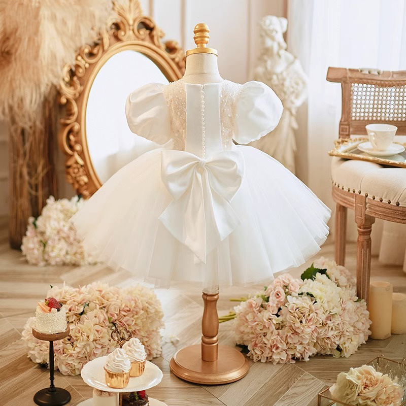 Classic White Frock Dress - 2