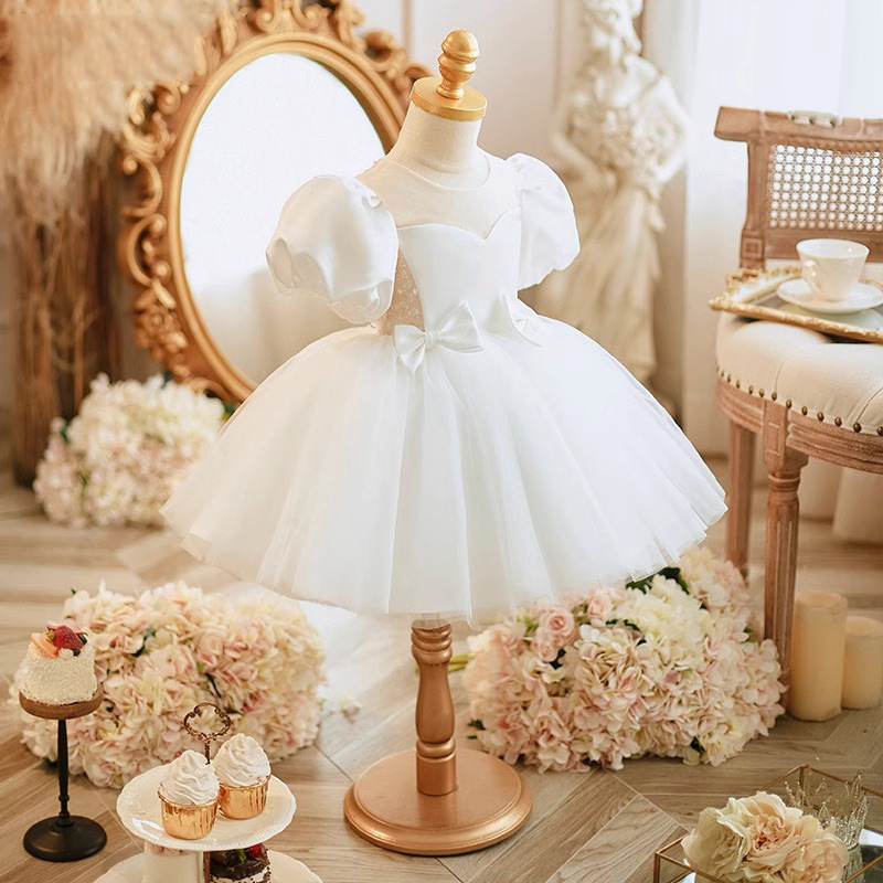 Classic White Frock Dress - 1