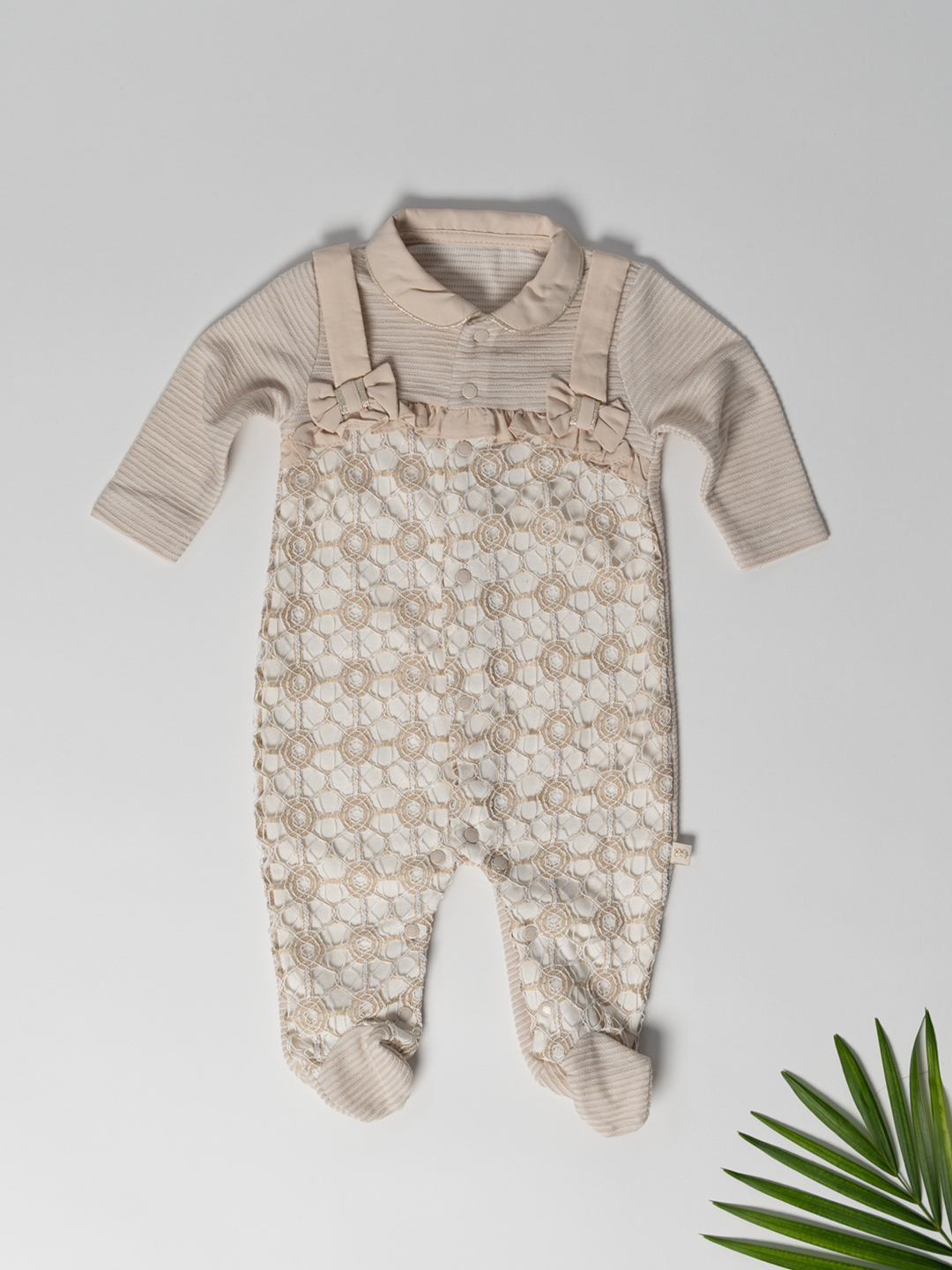 FLORAL KNITTED ROMPER SUIT