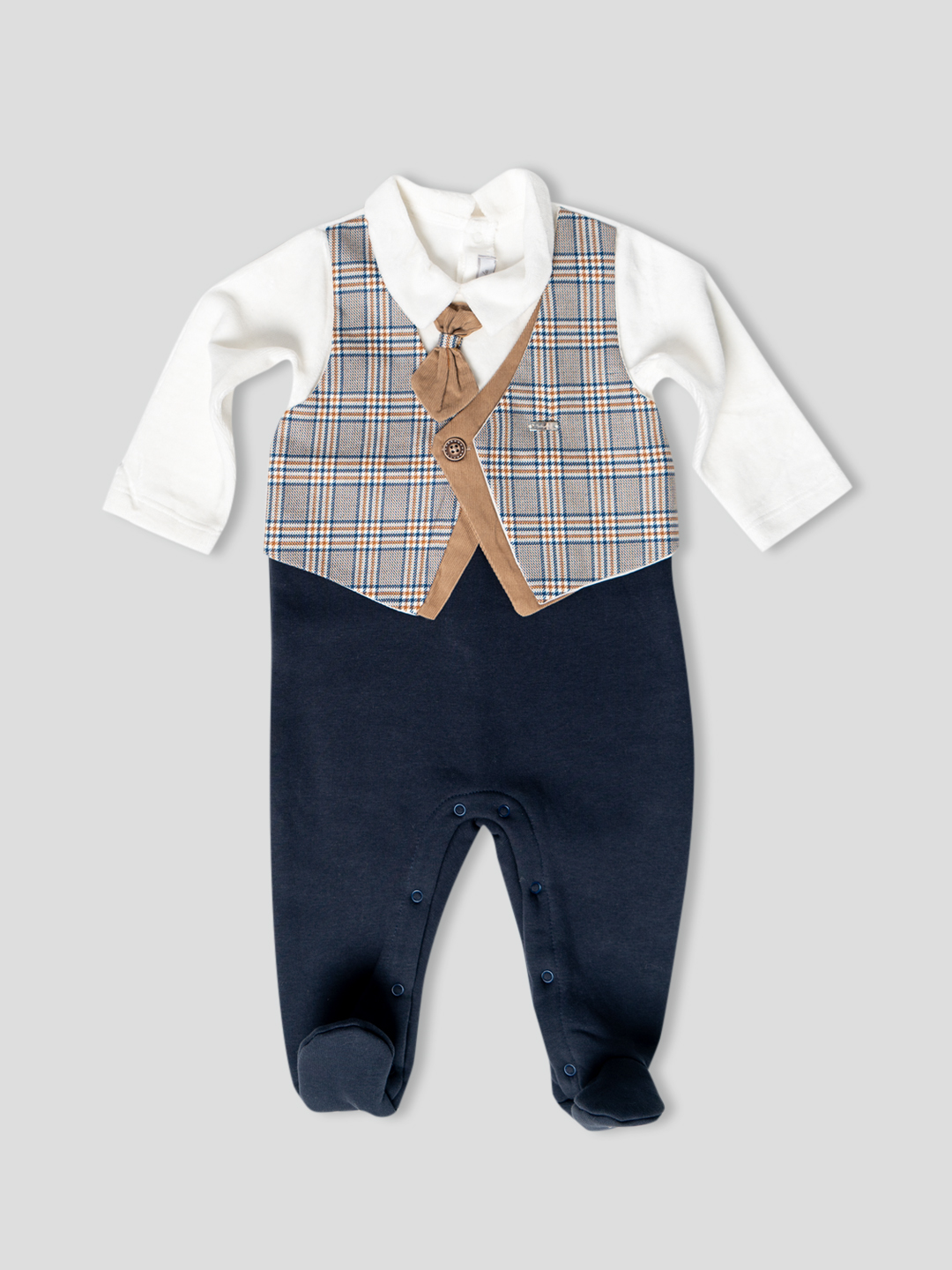 FORMAL FULL SLEEVE ROMPER SET WITH BOW