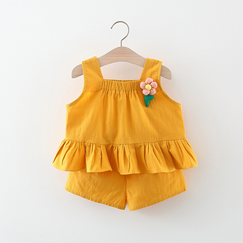 Mustard Yellow Top & Shorts Set