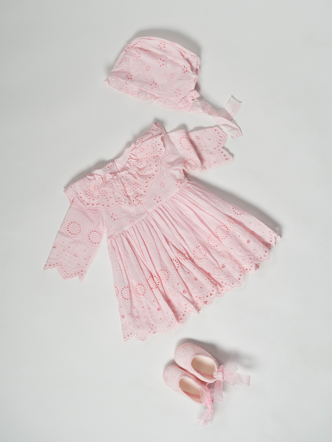 PIECE PINK FLAIRED DRESS