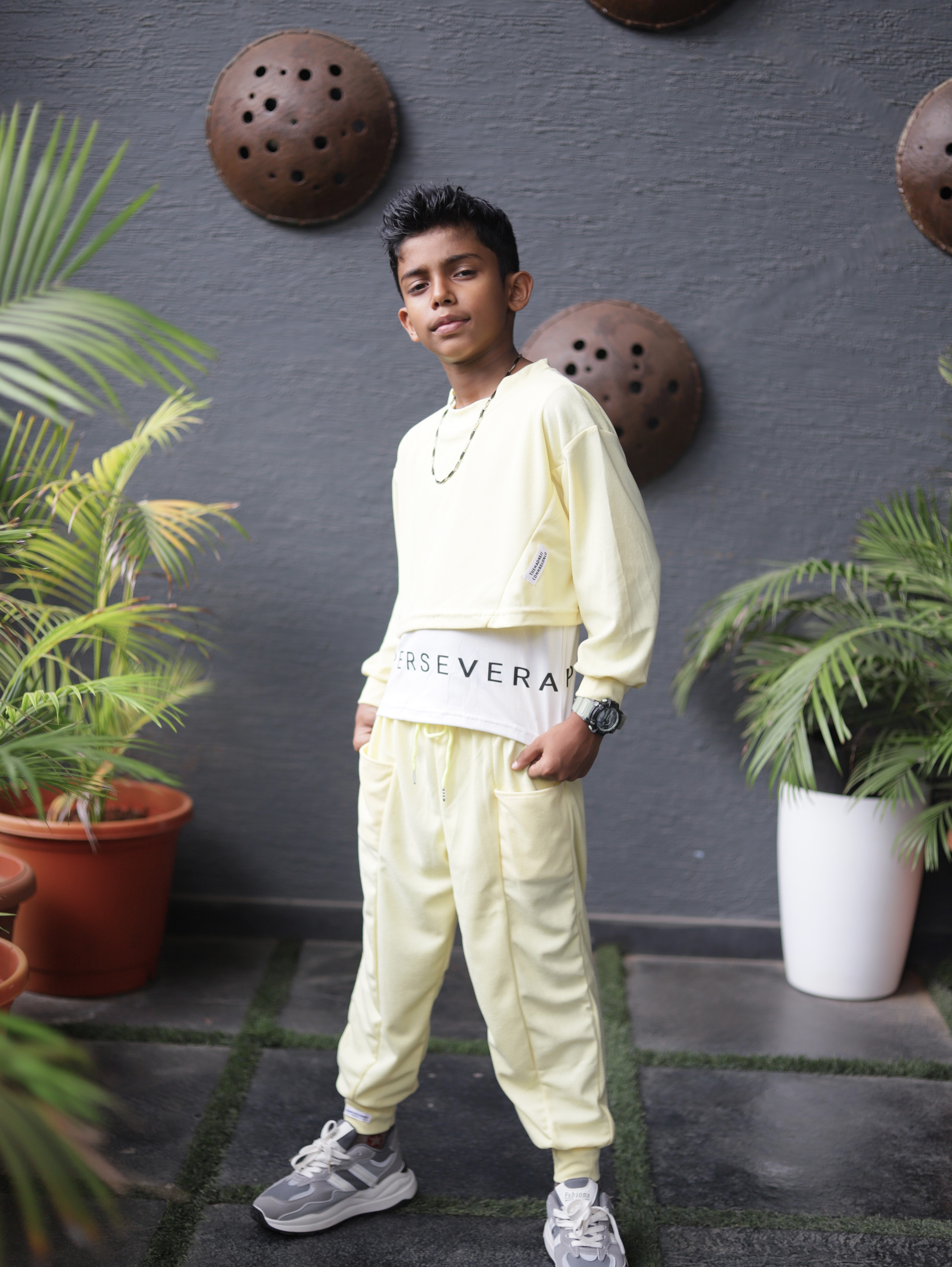 Sunshine Yellow T-Shirt & Pant Set