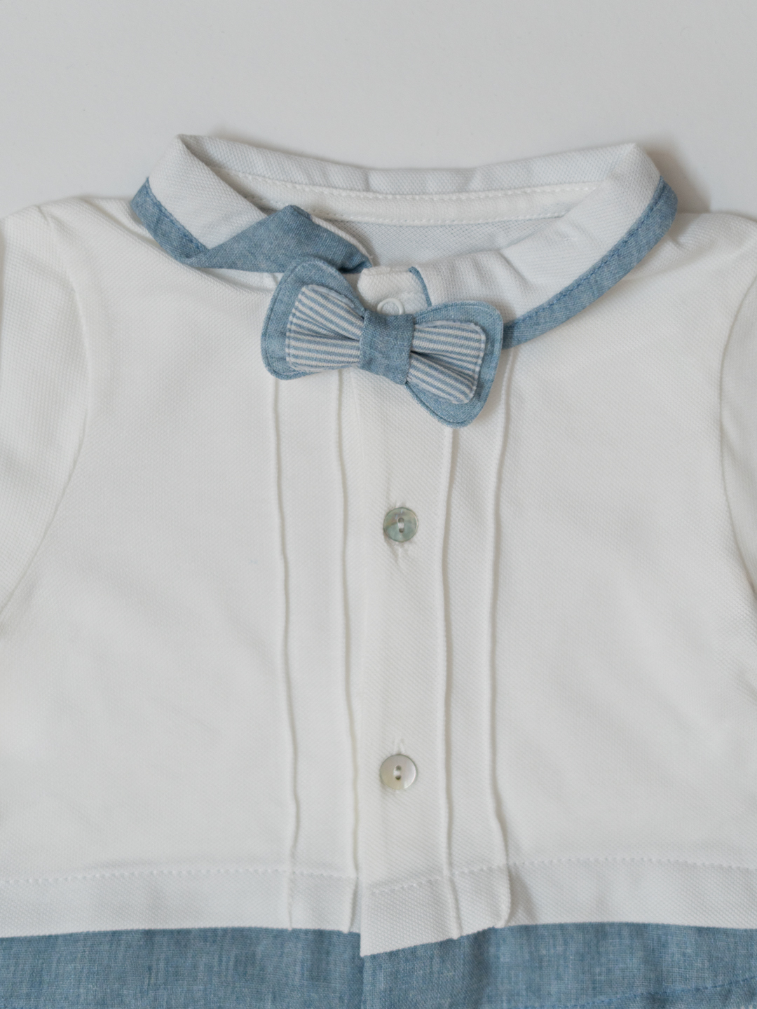 WHITE ONESIES WITH BOW - 2